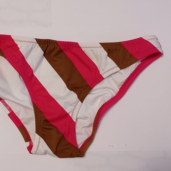 Victoria's Secret Low Rise Brief Bikini Bottom Only Nantucket Stripe XS - Picture 5 of 9
